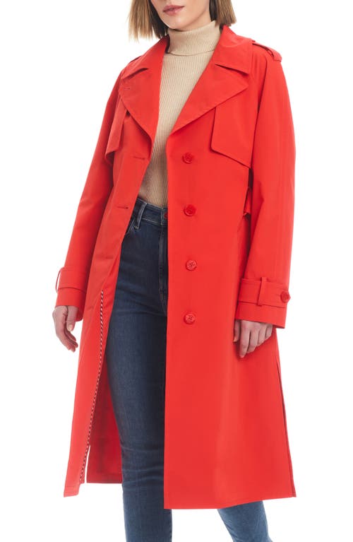Kate Spade New York water resistant trench coat Ponderosa Red at Nordstrom,