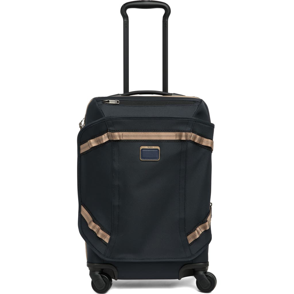 Shop Tumi Alpha Bravo International Front Lid Expandable Suitcase In Midnight Navy/khaki