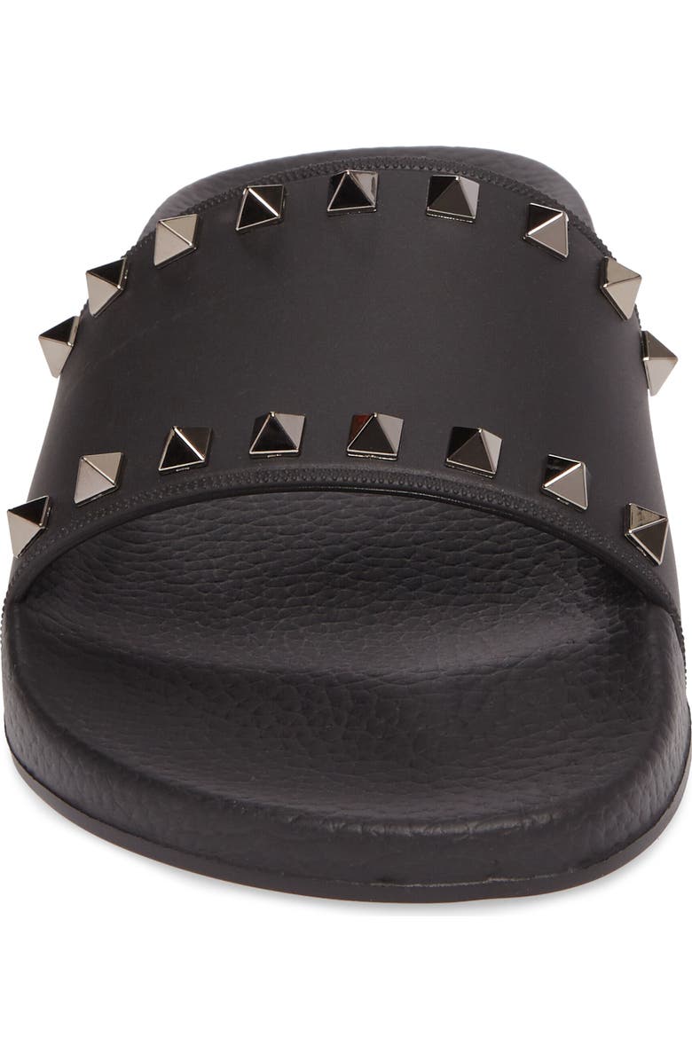 Valentino Garavani Rockstud Slide Sandal, Alternate, color,