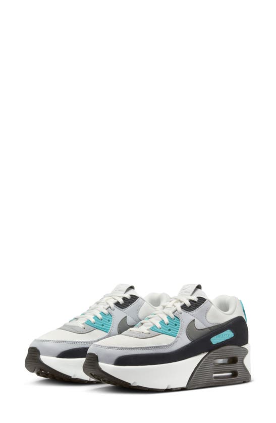 Shop Nike Air Max 90 Lv8 Platform Sneaker In White/ Grey/ Black