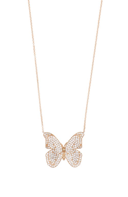 Bony Levy Diamond Butterfly Pendant Necklace in 18K Rose Gold at Nordstrom