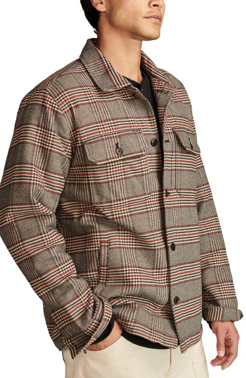 Shop Lucky Brand Plaid Cotton Button-up Shirt Jacket In Plaid Multi