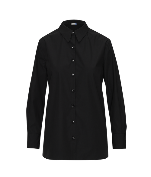 Ansea The Poplin Button Down Shirt In Black