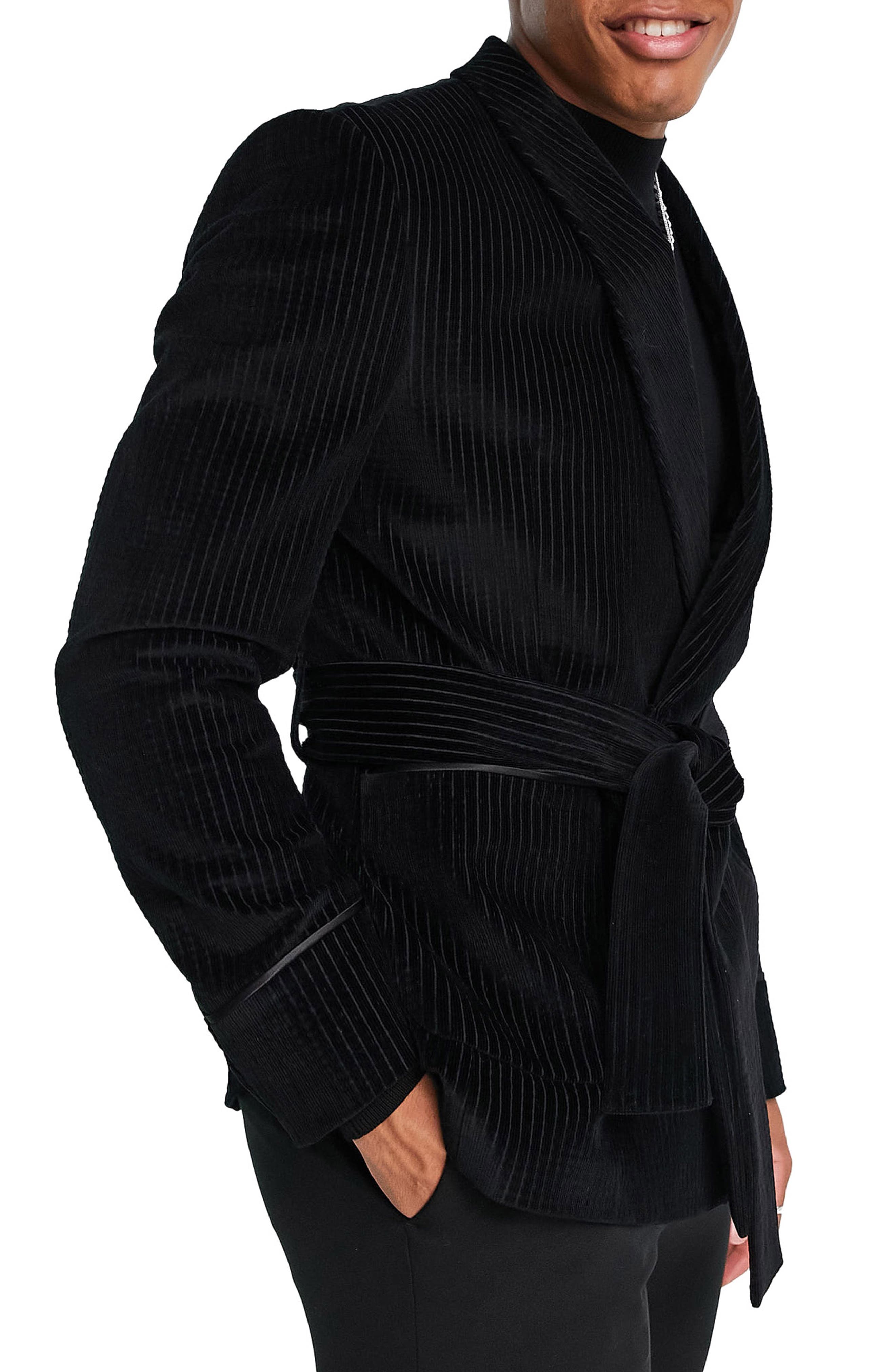 mens belted suit