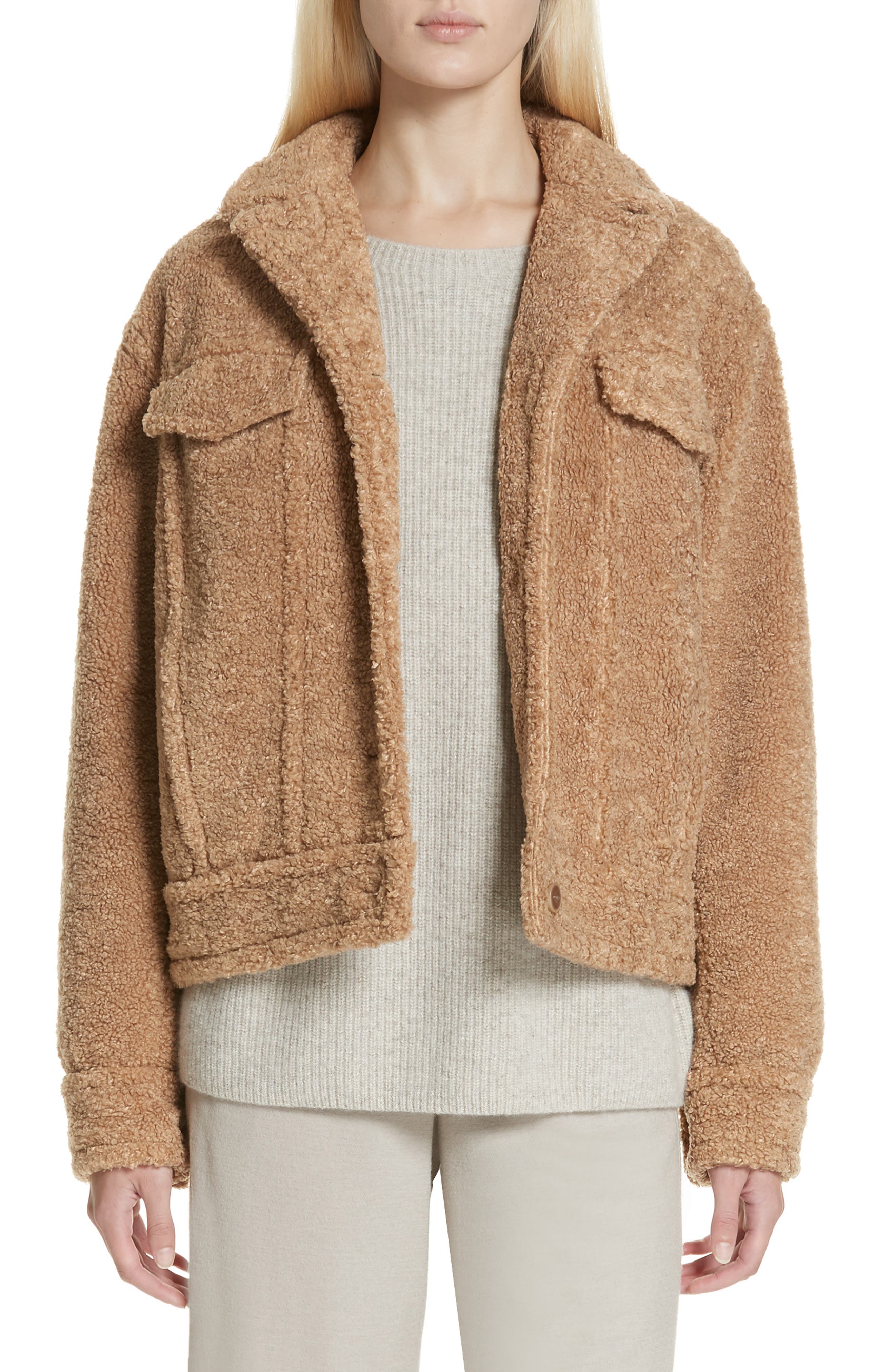 Vince teddy bomber Clearance