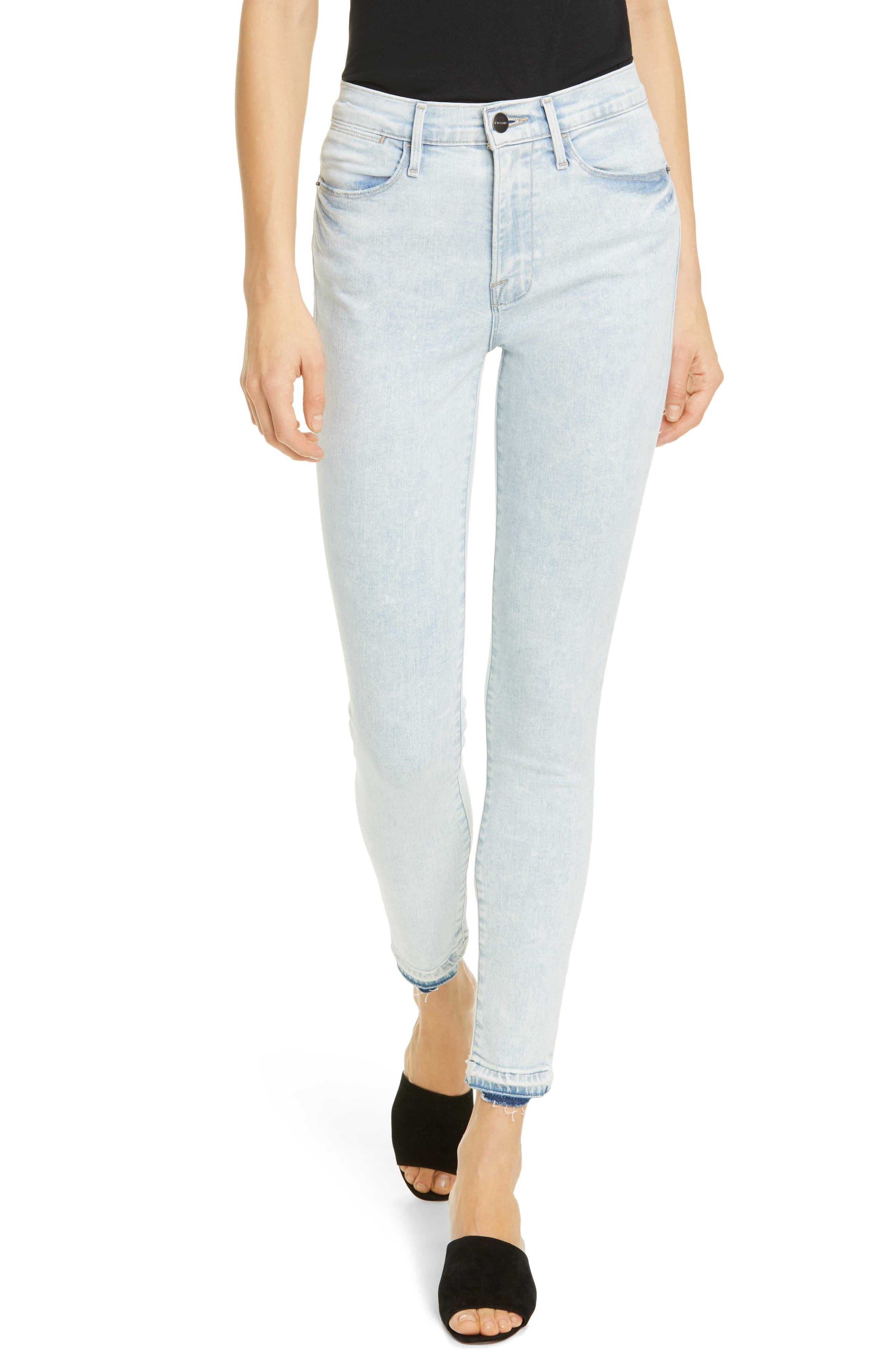 frame le high skinny crop jeans