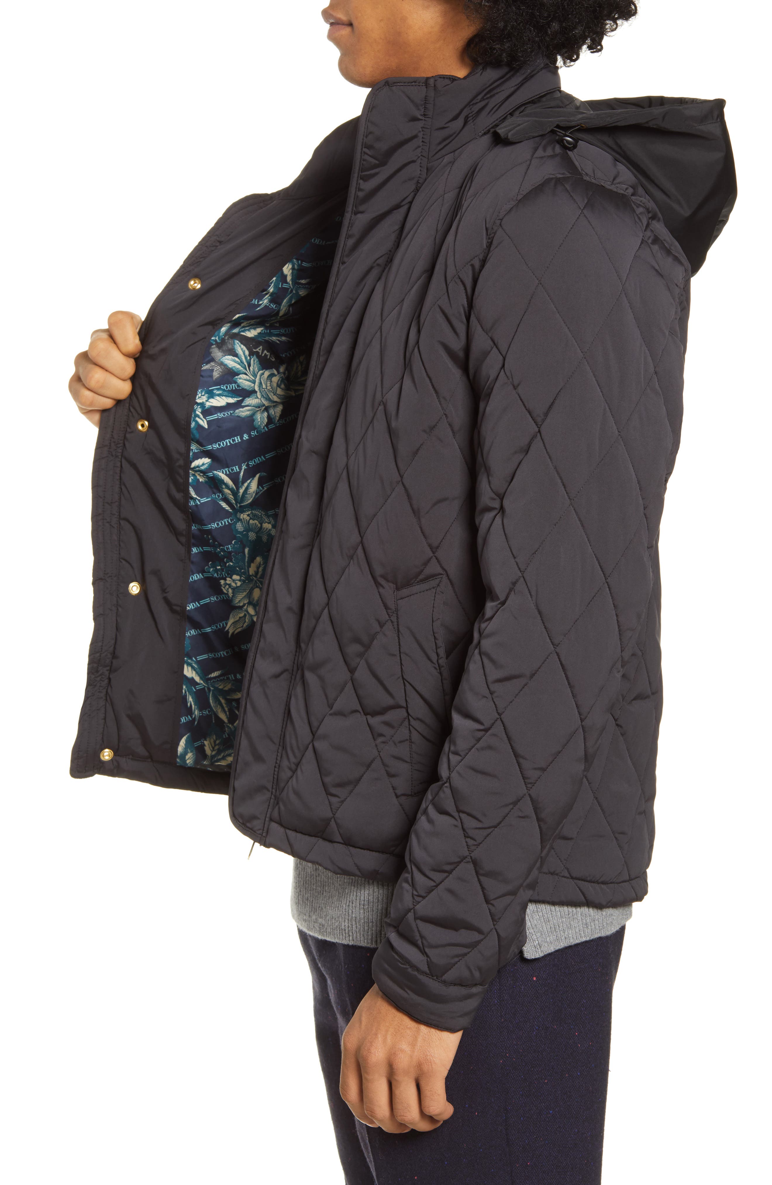 scotch and soda lightweight quilted jacket