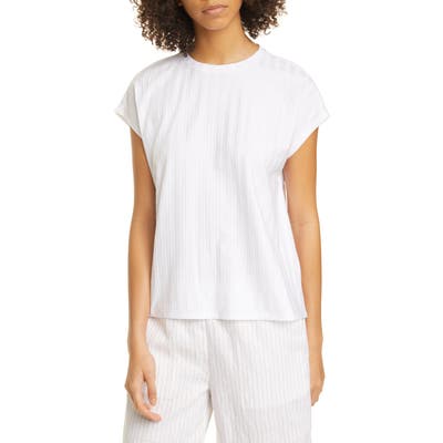 Eileen Fisher Ribbed Top, White