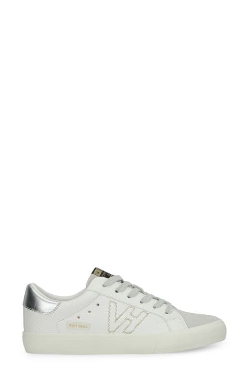 Vintage Havana Starter Sneaker In White Pebbled/grey