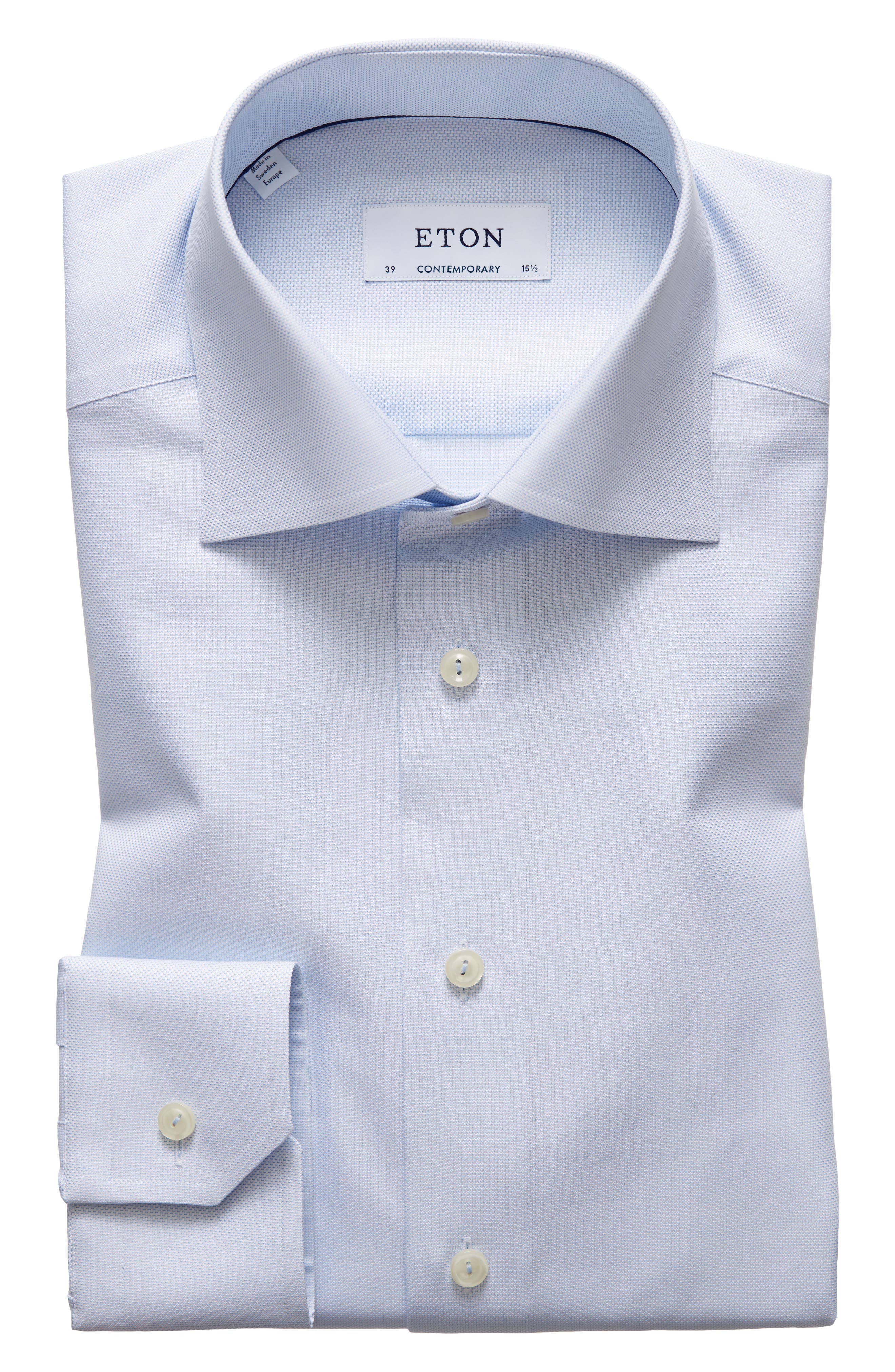 Eton Contemporary Fit Solid Dress Shirt Nordstrom