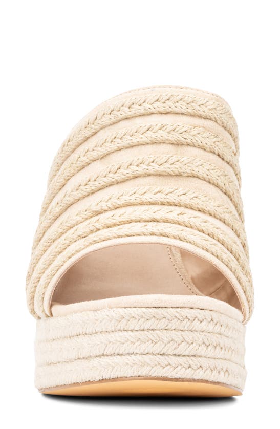 Fashion To Figure Sallie Platform Wedge Sandal In Natural
