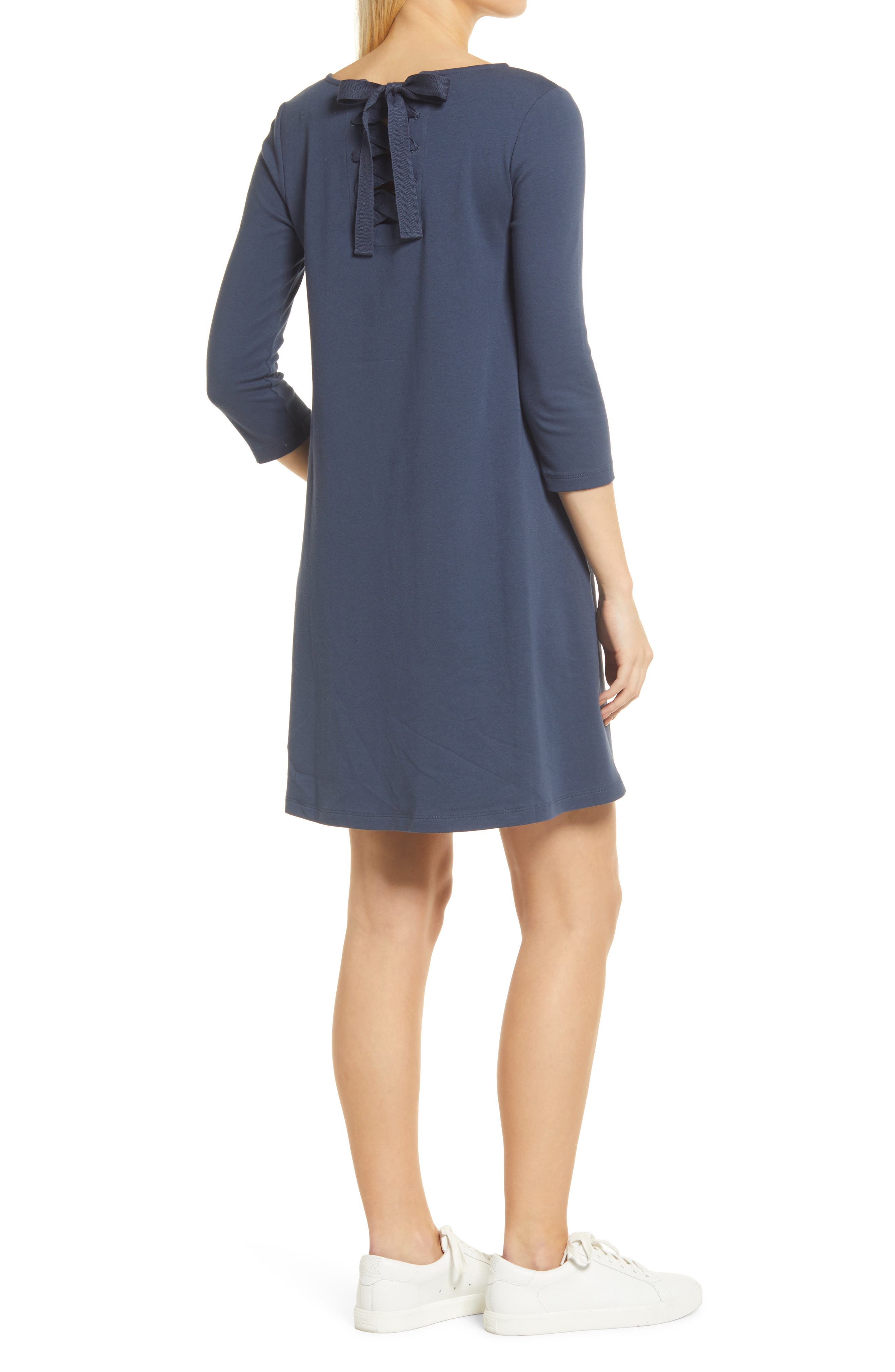 Caslon® Cotton Knit Swing Dress | Nordstrom