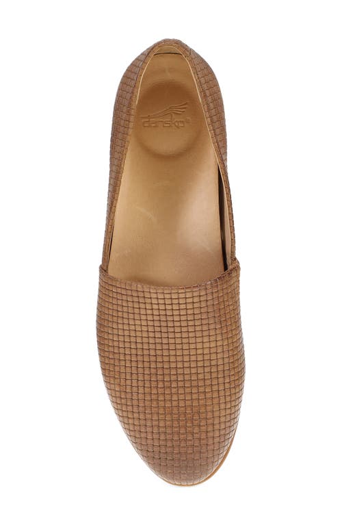 Shop Dansko Larisa Loafer In Tan Embossed