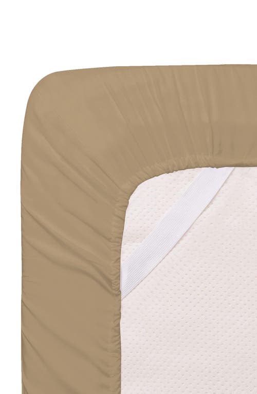 Luxury Home Brushed Microfiber Sheet Set In Khaki