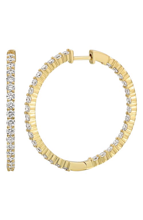 Shop Bony Levy Audrey Diamond Inside Out Hoop Earrings In 18k Yellow Gold