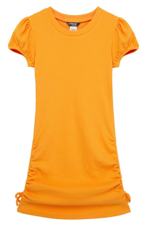 Shop Truce Kids' Cinched T-shirt Dress In Orange