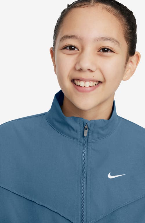 Shop Nike Kids' Oversize Jacket In Aegean Storm/white