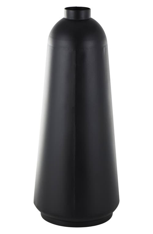 Vivian Lune Home Metal Vase In Black