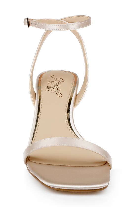 Jewel Badgley Mischka Charisma Ii Sandal In Champagne Satin