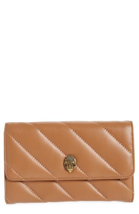 Steve Madden, Bags, Steve Madden Camel Brown Leather Coin Purse Clip On  With Fringe