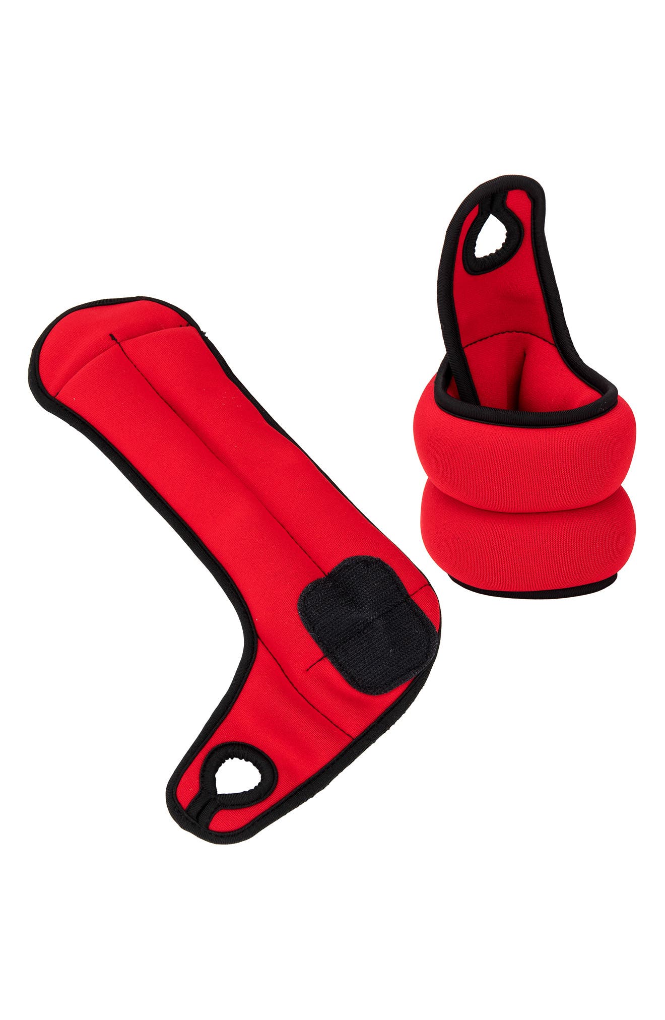 Mind Reader Neoprene Adjustable Weights For Wrists In Red