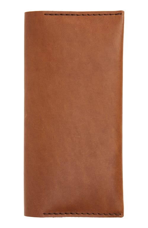 Ezra Arthur No. 12 Long Leather Wallet in Whiskey