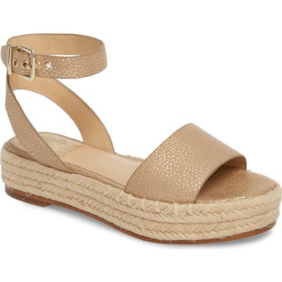 Vince Camuto Kathalia Platform Sandal- Metallic