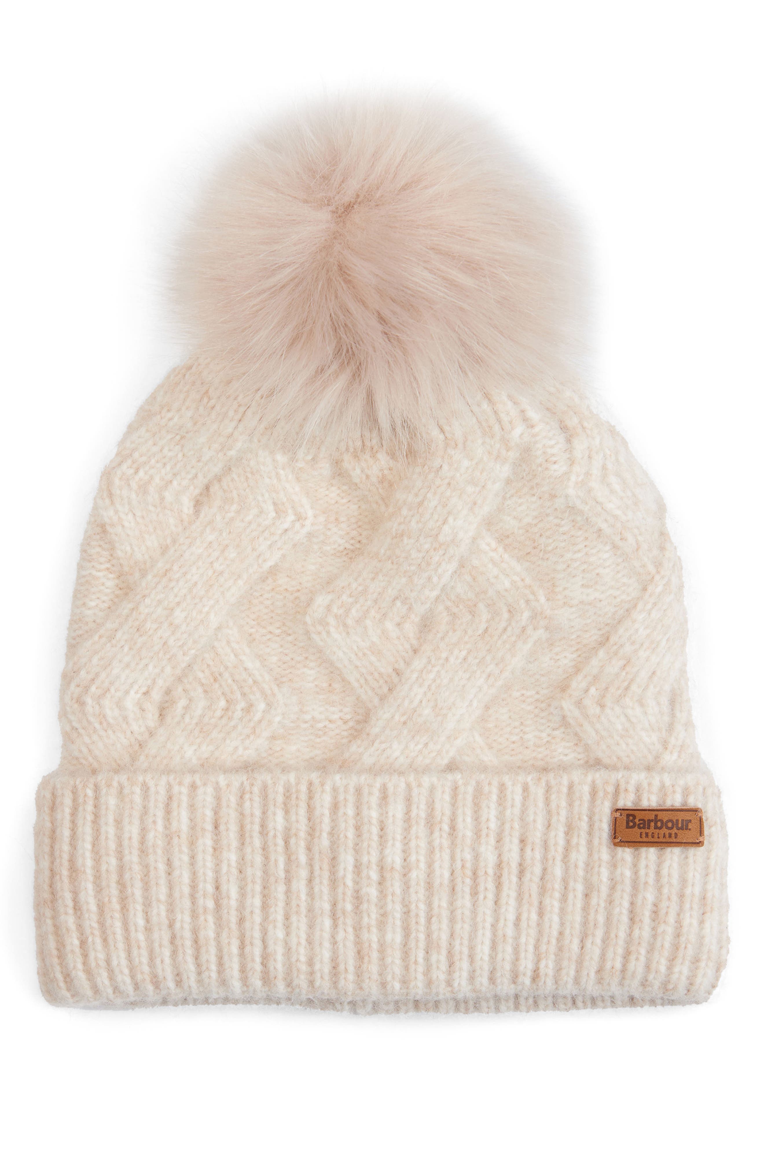 cream barbour hat