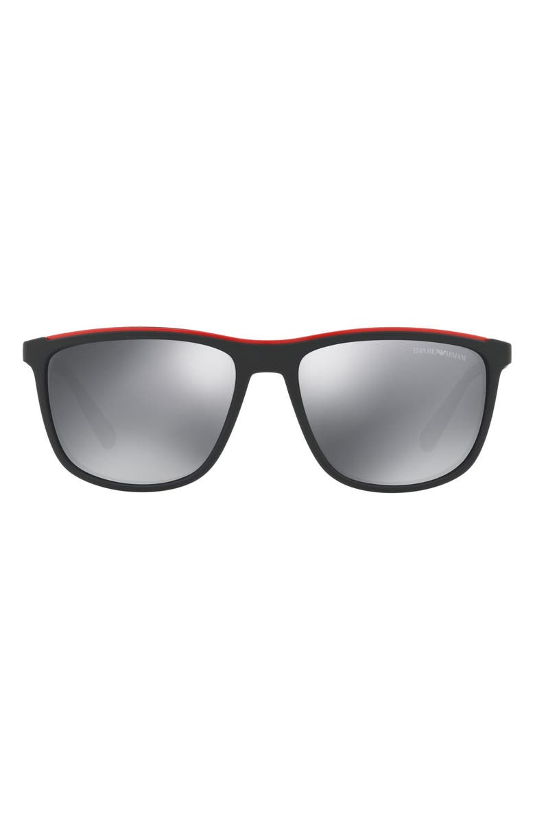Emporio Armani 58mm Rectangular Sunglasses | Nordstromrack