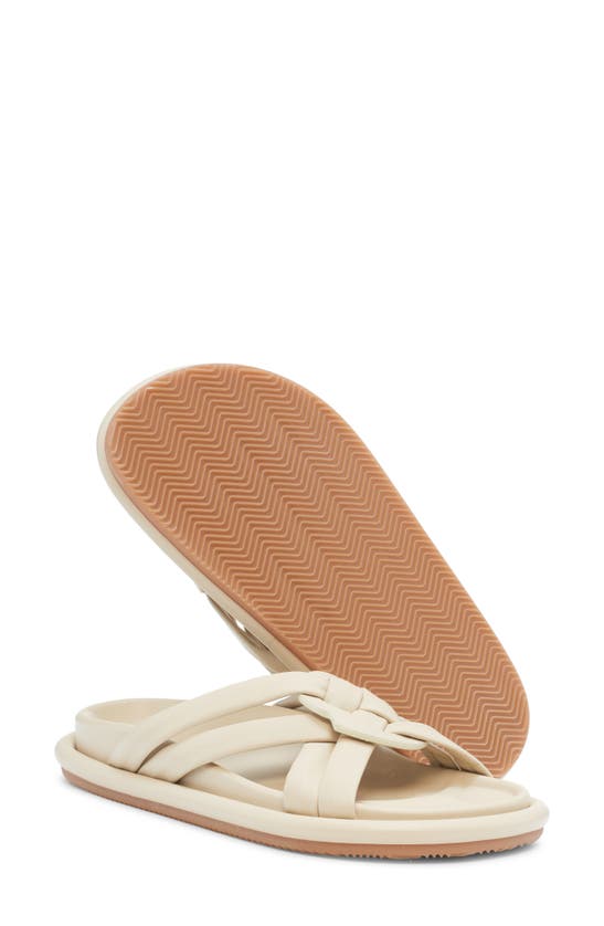 Shop Moncler Bell Slide Sandal In Oyster Gray
