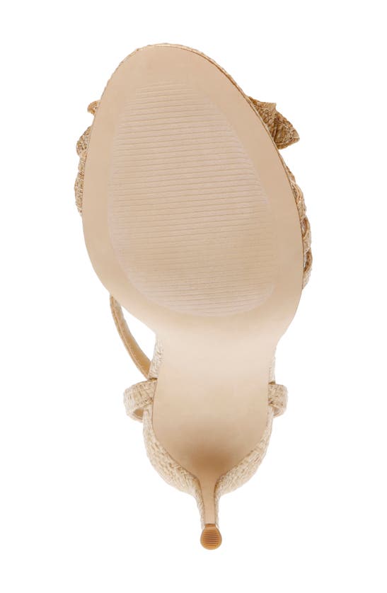 Shop Steve Madden Excite Ankle Strap Sandal In Natural Raffia