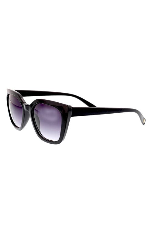 Bcbg 52mm Modern Square Sunglasses In Shiny Black