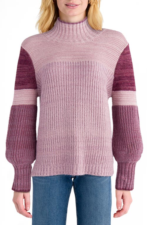 Splendid Mari Turtleneck Sweater Pink Multi at Nordstrom,