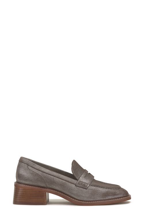 Shop Vince Camuto Enachel Penny Loafer In Dark Taupe/s Dimesu