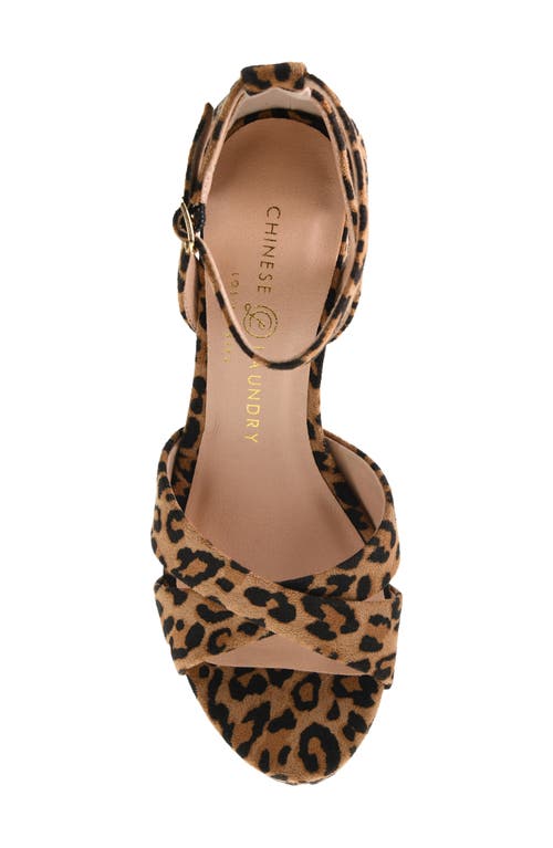 Chinese Laundry Tammy Ankle Strap Platform Sandal In Camel