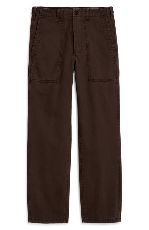 Alex Mill Neil Pant In Herringbone In Espresso