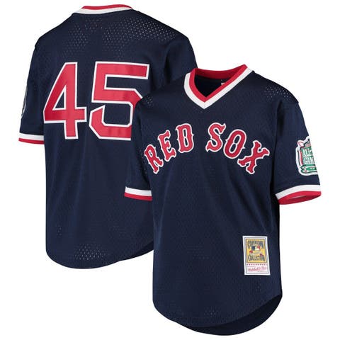 Men's Boston Red Sox Pedro Martinez Mitchell & Ness Navy 1999 Cooperstown  Collection Mesh Batting Practice Jersey