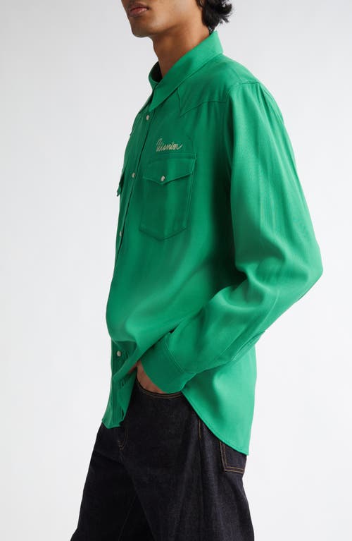 Shop Visvim Four Corners Western Shirt In Green