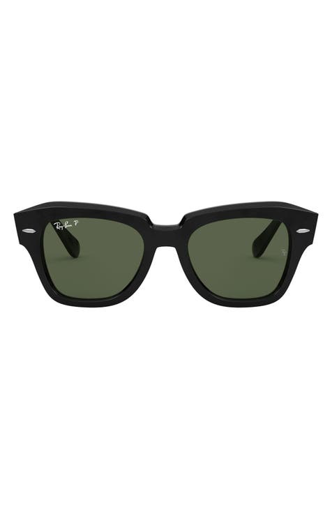 State Street 52mm Polarized Square Sunglasses