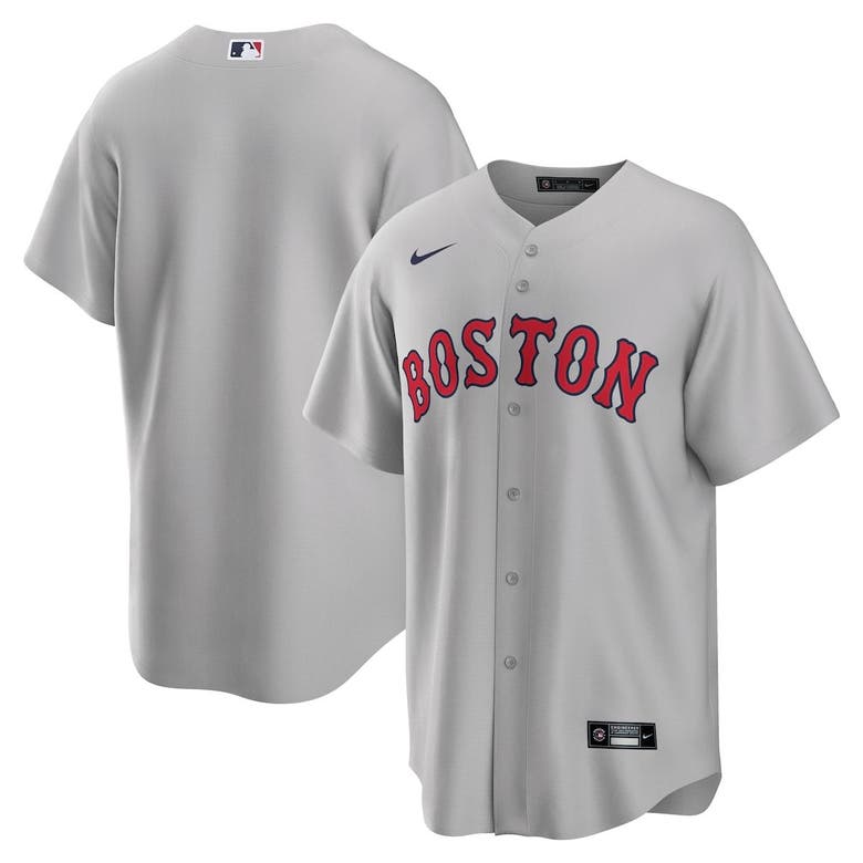 Shop Nike Gray Boston Red Sox Road Replica Team Jersey