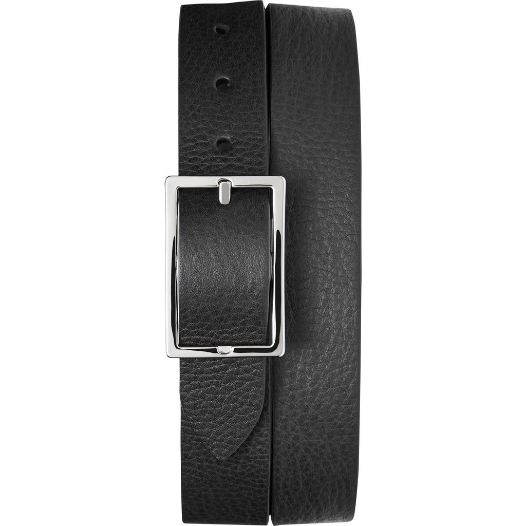 Shop Shinola Reversible Leather Belt In Black/walnut
