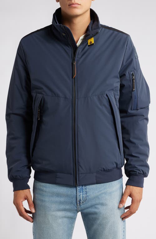 Shop Parajumpers Laid Padded Bomber Jacket In Blue Navy