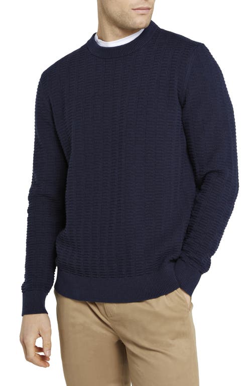 Ted Baker London Crannog Textured Sweater in Navy