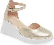 Wonders Metallic Wedge Sandal