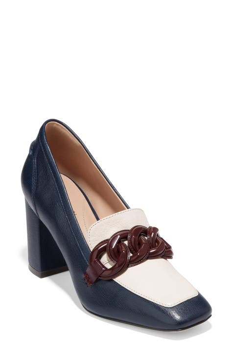 navy loafers women
