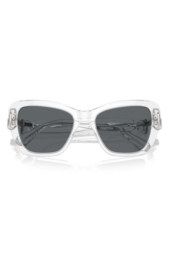Swarovski 52mm Cat Eye Sunglasses In Crystal