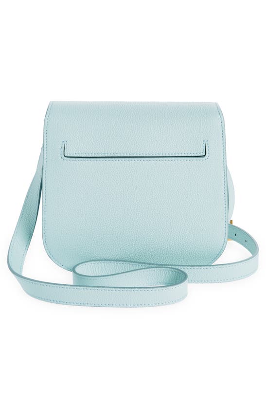Shop Tom Ford Mini Tara Grained Leather Crossbody Bag In 1l086 Pastel Blue