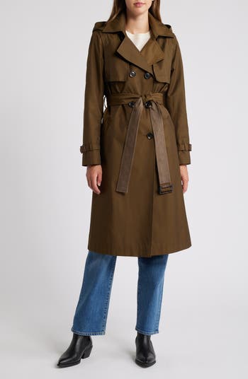 Sam Edelman Double Breasted Belted Trench Coat | Nordstrom