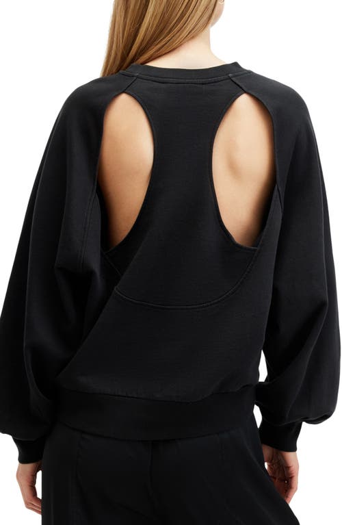 Shop Allsaints Stare Cyni Graphic Sweatshirt In Black