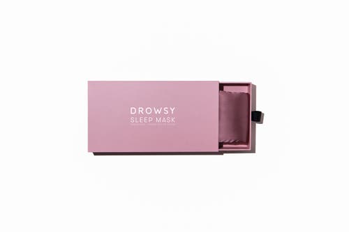 Drowsy Sleep Co . Silk Sleep Mask In Damask Rose